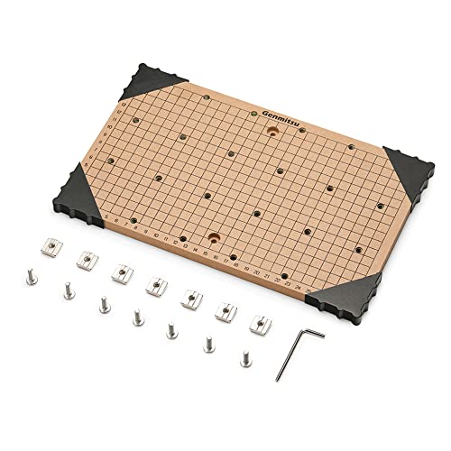 Genmitsu Spoilboard Cnc Mdf Grid Per Router Cnc 3018, Compatibile Con 3018-Pro/3018-Prover/3018Prover Mach3, 300 X 180 X 12 Mm, Fori M6 (6Mm), Viti E