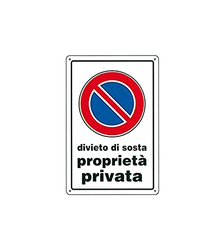Cartello Divieto Di Sosta P.P. 20X 30 Plastica [Targotimbri ]