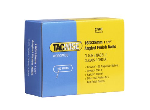 Tacwise Chiodi In Stecca Angolati, Da 38 Mm, Serie 16G