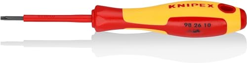 Knipex Giravite Per Elettricisti Per Viti Torx Brunita, Impugnatura Isolante, In Materiale Bicomponente, Collaudato Vde 160 Mm 98 26 10