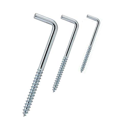 Viti A Gancio Viti Angolari A L In Acciaio Zincato - Robusti Ganci A Vite In 3 Diverse Misure (80 Pezzi 4 Cm)