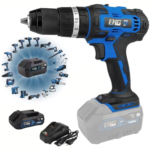 Trapano Avvitatore A Percussione - Linea Professionale A Batteria One4All - A Batteria 2 Velocità Massima 1500 Rpm, Mandrino Autoserrante In Metallo 2
