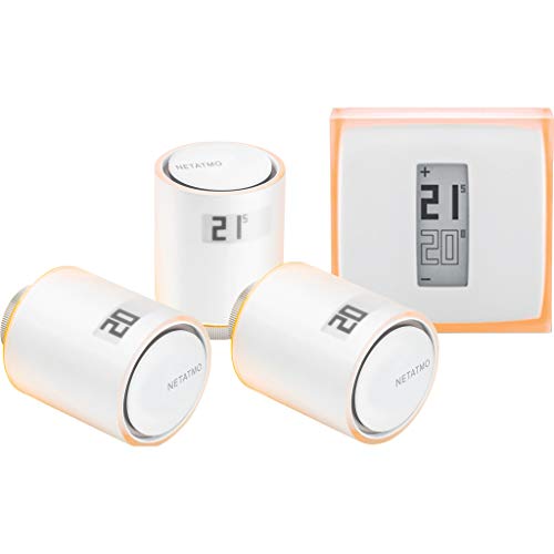 Termostato Intelligente Netatmo + 3 Valvole Kit