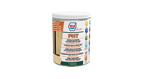 Ica For You Fnt60 - Finitura Protettiva Trasparente All'Acqua Per Legno, Vernice Per Esterni, Consigliata Dopo L'Impregnante, Neutro Semilucido, 2.5 L