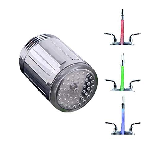 Acqua Rubinetto Led Colorato,Led Faucet Temperature Sensor,Rubinetto A Spruzzo Sensore Di Temperatura Led A Tre Colori,Utilizzato In Ristoranti,Case,H