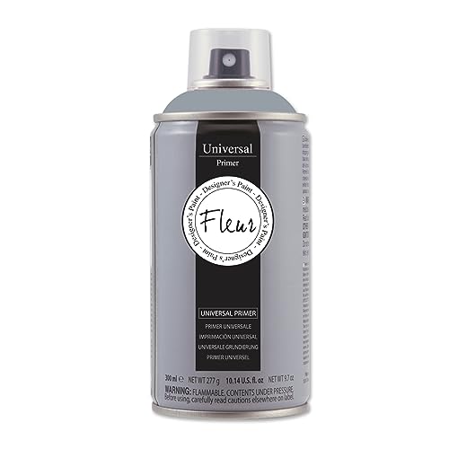 Fleur Designer'S Paint | Primer Grigio A Base Solvente, Adatto Per Superfici Non Assorbenti, Fleur Primer Spray P02, Universale, Formato 300 Ml