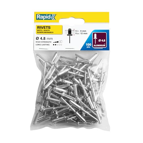 Rapid 5000382 Rivetti Standard Ø4,8X16 Mm, Acciaio
