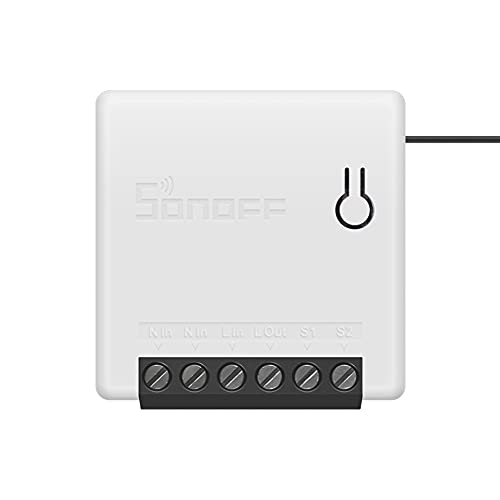 Sonoff - Micromodulo On/Off, Con Wifi, A Due Ingressi, Interruttore Formato Mini
