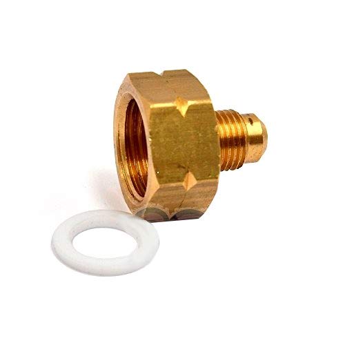 Riduzione Adattatore Per Bombola Gas Refrigerante R32 - Passo Sinistro Uscita 1/4