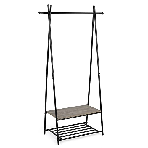 Meerveil Appendiabiti Da Terra, Mobile Appendiabiti Da Ingresso, Stand Appendiabiti, Attaccapanni Da Terra, Ingresso, Soggiorno, Camera Da Letto, 64Cm