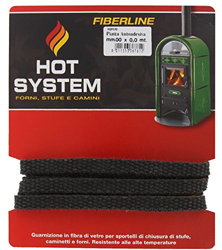 Guarnizione Di Ricambio Piatta 10Mm Per Sportelli Stufe Forni In Fibra Di Vetro 2.5Mt