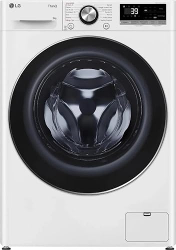 Lg F2R7S09Tswc - Lavatrice Slim Da 9 Kg, 1200 Giri, Inverter, Classe Energetica A