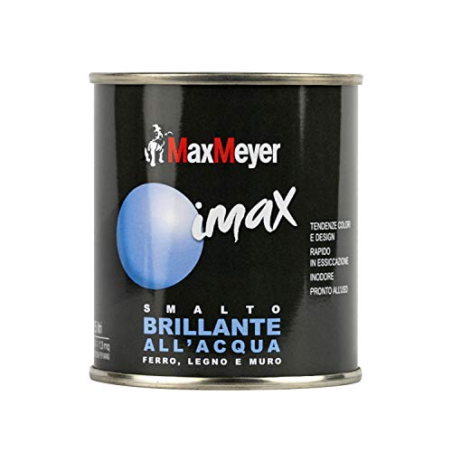Maxmeyer Smalto All' Acqua Finitura Brillante Bianco Ghiaccio 0,125 L [Cod.162571B130003]