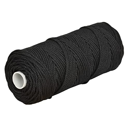 Corderie Italiane 006000143 Treccia Palamiti, 1.5 Mm, 100 Mt, Colore Nero