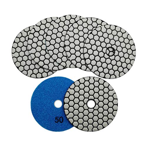 Shdiatool - Disco Diamantato Per Lucidatura, 100 Mm, Per Marmo, Granito, Pietra, Cemento