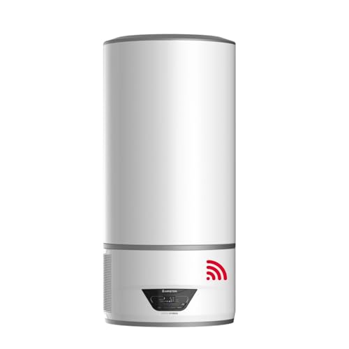 Ariston Scaldabagno Elettrico Lydos Hybrid Wifi 100, Smaltatura Al Titanio, Bianco, 46.5 X 5.3 X 115.3 Cm 43.86 Kg
