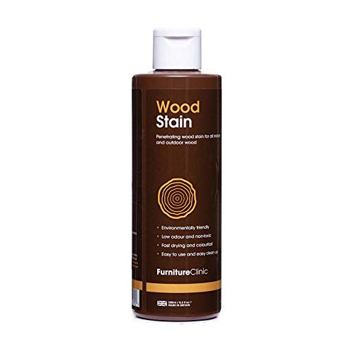 Furniture Clinic, Wood Stain, Colorante Per Legno (250 Ml, Pino Antico), Colora Il Legno Velocemente Ed Efficacemente, Per Tutti I Tipi Di Legno In In