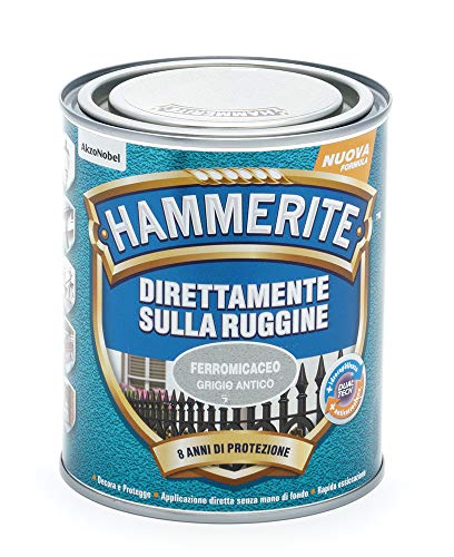 Hammerite Direttamente Sulla Ruggine Ferromicaceo Grigio Antico 0.75 L
