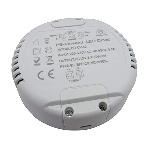 Pb-Versand Driver Trasformatore Led 12 V, Dc, 1-40 Watt, Rotondo, Senza Carico Minimo