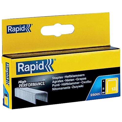 Rapid 11835625 No. 13 Graffe A Filo Fine 8 Mm, Zincati, 8Mm