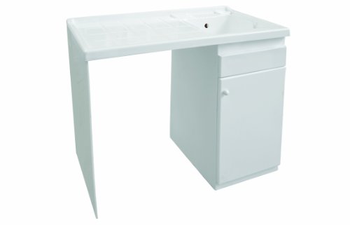 Mobile In Legno Con Lavatoio E Coprilavatrice Idex 60 X 108 X H 90 Cm Destro