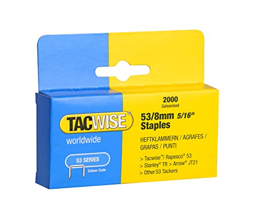 Tacwise 0335 Punti Galvanizzati, Tipo 53/8 Mm, Confezione Da 2000