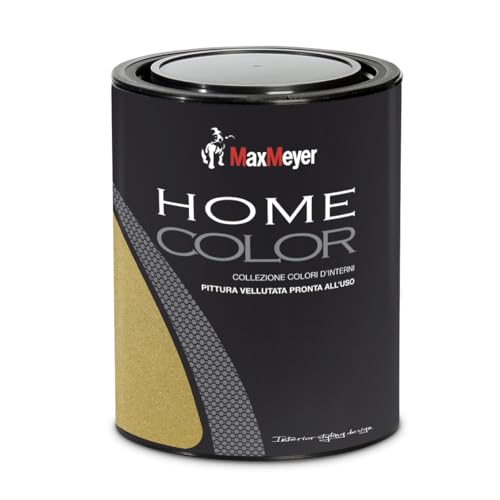 Maxmeyer Pittura Colorata Lavabile Finitura Metallizzata Per Interni Home Color Oro 0,75 L