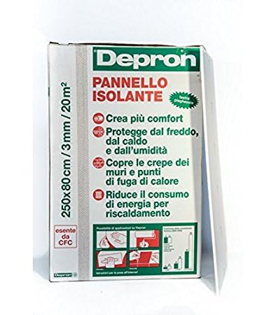Pannelli Pannello 20 Pz Depron Isolante Termico 80X125 - Spessore 3 Mm