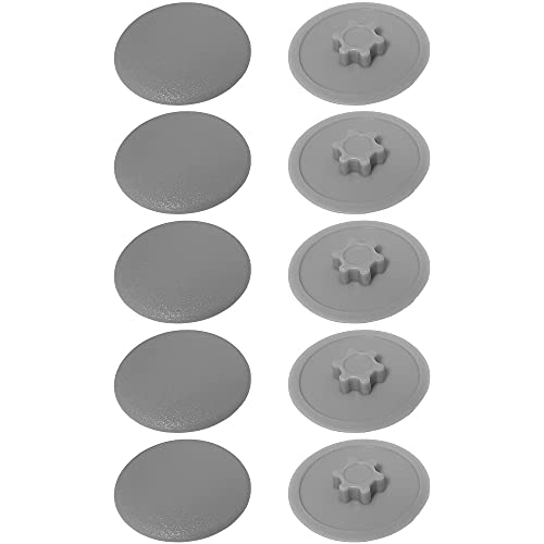 Cyclingcolors 10X Coprivite Cappuccio Plastica Viti Torx Copertura Coperchi Tappi, Grigio T20 12Mm