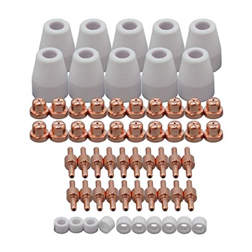 Riverweld 60 Elettrodi Per Taglio Al Plasma 18205 Punte Ugello 18866 Protezione Protettiva Tazza In Ceramica 18204 Consumabili Standard Fit Cut40 50 5
