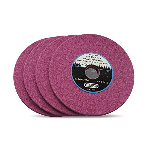 Oregon Mola Di Ricambio Per Affilatrice Per Motosega 32660P, Passo 3/8". 400", 4 Pezzi