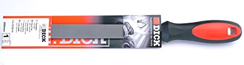 Dick 3312201-2K Tipo Di Taglio 1-Lima Piatta Per Officina, Multicolore, 200 Mm
