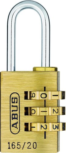 Abus - 165/20Sb / 20134 - Lucchetto A Combinazione In Ottone, Dimensione 20 Mm