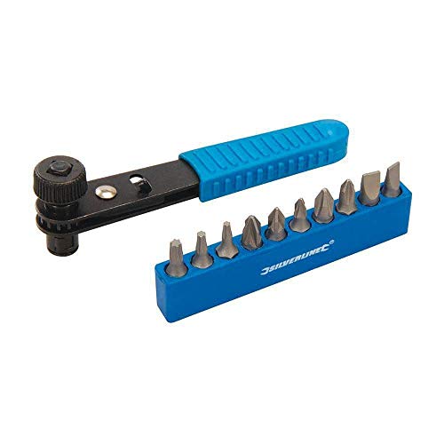 Silverline 404706 Offset Ratchet Screwdriver, Set 11 Pz