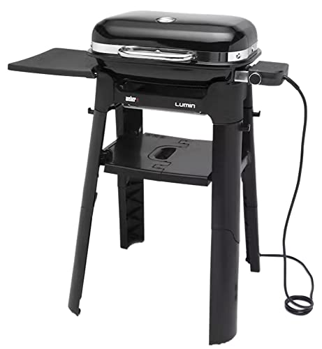 Barbecue Weber Elettrico Lumin Compact Black Con Stand Cod. 91010853
