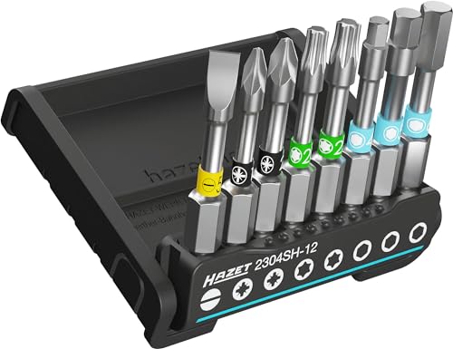 Hazet - Smart Holder 2304Sh-12| Portautensili 8 – Pezzi | Uscita: 6,3 (1/4 Pollici: Profilo Scanalato, Profilo A Croce Ph, Profilo Torx Interno | Manu