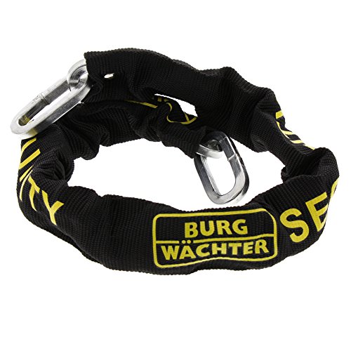 Burg-Wächter Skm 6/90 Catena Con Anelli Quadrati, Nero, Lunghezza: 90 Cm, Spessore: 6 Mm