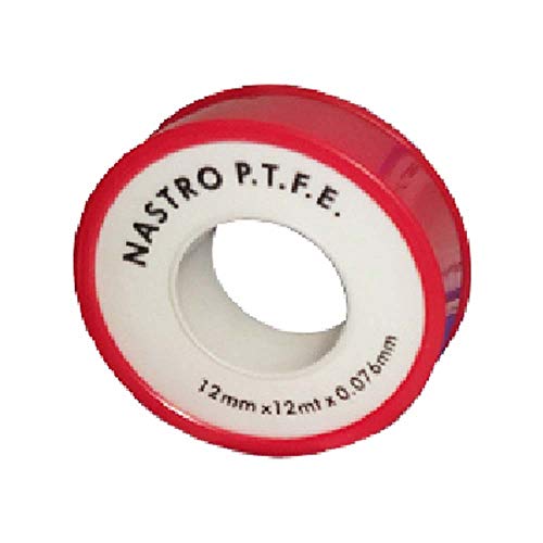 Dianhydro Rotolino Nastro Teflon Ptfe Economico Mt 12 Mm 12 X 10 Mt X 0,076 (Pz.10)