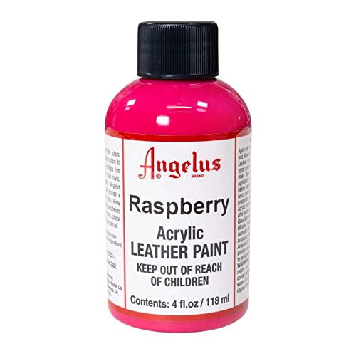 Angelus Leather Paint, Raspberry, 4 Ounce Jar (720-04-268)