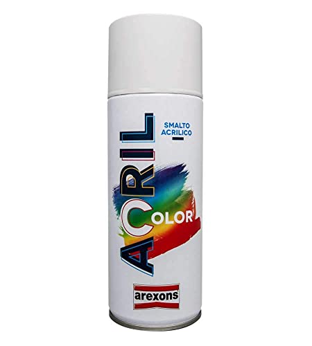 Arexons | Acrilcolor, Smalto Spray Rosso Rubino Ral 9005 400, Ml Vernice Spray Tutte Le Superfici, Smalto Acrilico Fai Da Te Alta Copertura, Spray Res