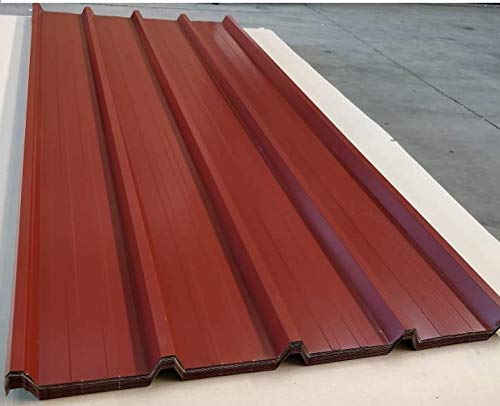 Lamiera Grecata Cm200X101 Rosso Siena Coppo Naturale