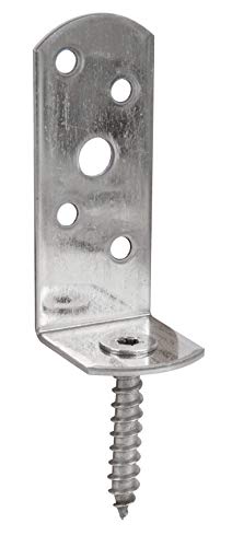 Alberts 326159 Supporto Per Recinzioni Paravento A L | In Varie Versioni | In Acciaio Inox | Altezza Totale 115 Mm
