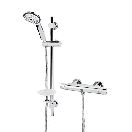 Bristan Ar2 Shxmtff C Artisan - Colonna Doccia Con Termostato E Kit Di Accessori A Fissaggio Rapido