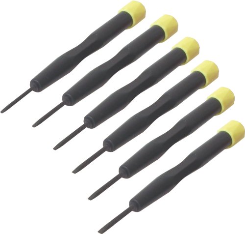 Transmedia 3436 Zss2L- 20 Set Completi Di Cacciaviti Per Elettronica, Piatti, Misure 1,4 X 20/1,6 X 20/1,8 X 20/2 X 20/2,4 X 20/3 X 20 Mm