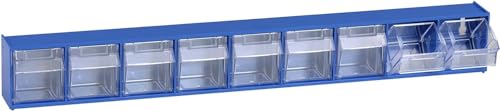 Hünersdorff Sistema Magazzino Barra Multistore N. 9 In Plastica Altamente Resistente Agli Urti, Colore Blu