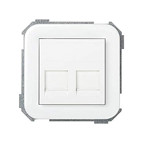 Simon 31093-60 Placca Copripresa E Copri Interruttori Bianco