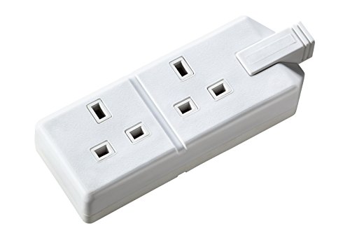 Masterplug Els132W-01 - Els132W 2 Moduli Permaplug Finale Presa - Bianco