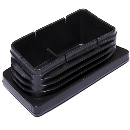 Brinox B75935 N – Innesto Interno Rettangolare, 40 X 80 Mm, Colore: Nero