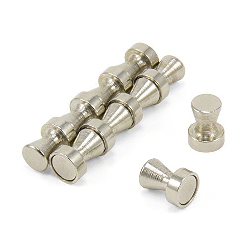 Magnete A Pentola Di Skittle Chrome Per Frigorifero, Ufficio, Lavagna, Tabellone, Archiviazione - 12Mm Dia X 16Mm Alto - Confezione Di 10