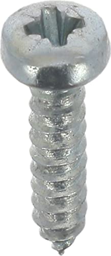Viti A Lamiera Testa In Acciaio Inox A4 Cilindrica Bombata Pozidrive, 2,9 Mm X 13 Mm, Din 7981, Zinco Bianco, Confezione Da 70